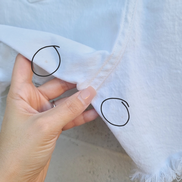 Madewell | High-Rise Denim Shorts in Tile White Size 33 Style K9351 - Picture 11 of 11